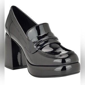 NEW Women’s Nine West Verge Block heel Loafers - Black US 6